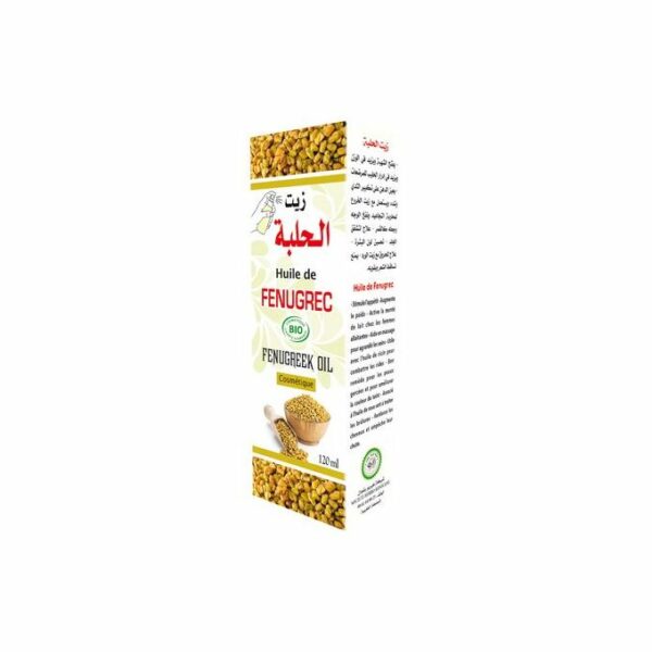 fenugrec organic oil 120ml bottle box photo